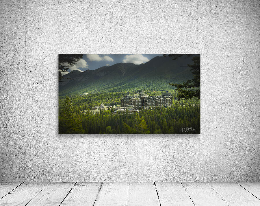 Sunset At The Fairmont in Banff Alberta Canada Wall Preview