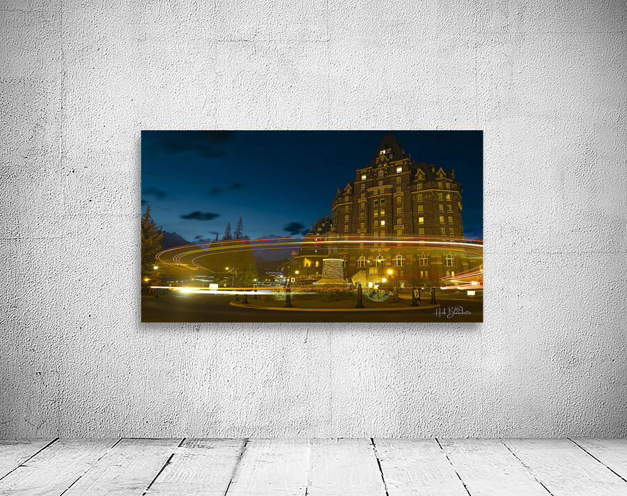 Late Night Long Exposure At The Fairmont In Banff Alberta Canada Wall Preview