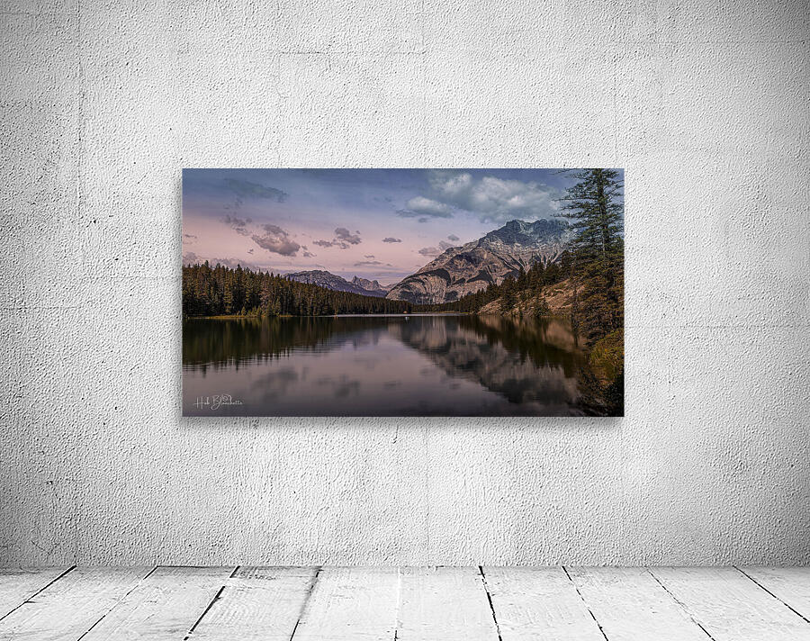 Cascade Mountain Overlooking Johnson Lake In Banff Alberta Canada Wall Preview