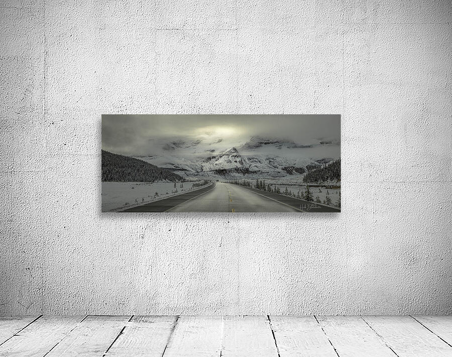 Morning Drive Through Fresh Snow In The Columbia Icefields Alberta Canada Wall Preview