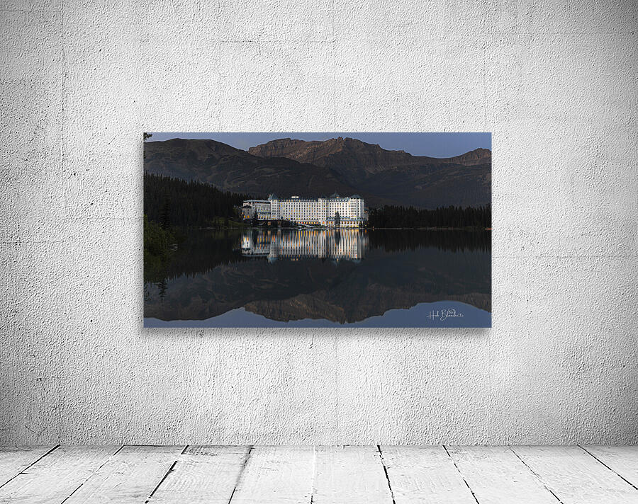 Perfect Reflection Of Fairmont Hotel Lake Louise Alberta Canada Wall Preview