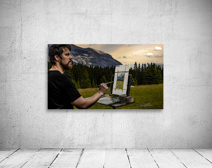 Reflection Of An Artist Canmore Alberta Canada Wall Preview