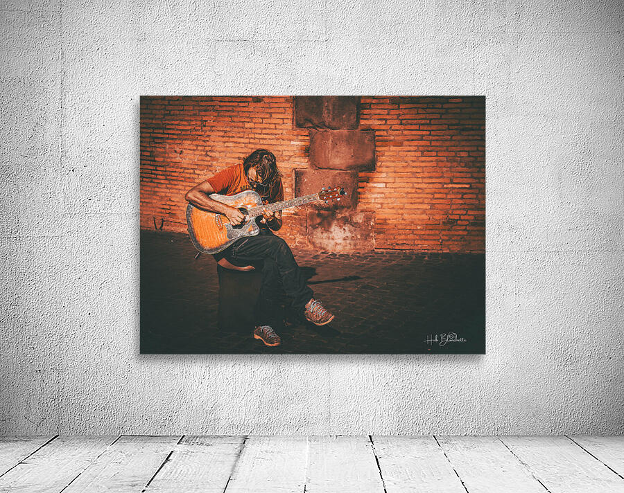 Street Performer Rome Italy Wall Preview