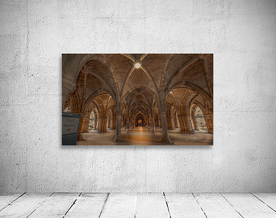 Cloisters Undercroft at the University of Glasgow Scotland UK Wall Preview
