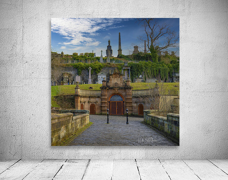 Glasgow Necropolis Victorian garden cemetery Scotland UK Wall Preview