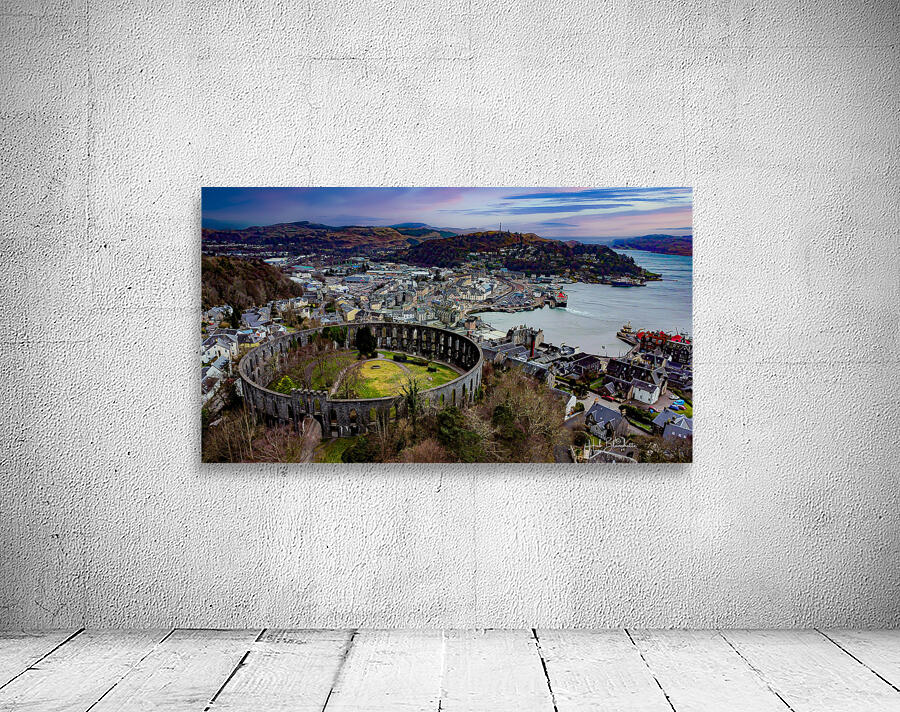 Town Of Oban Scotland and McCaigs Tower Wall Preview