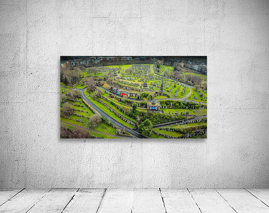 Necropolis  Victorian garden cemetery Glasgow Scotland UK Wall Preview