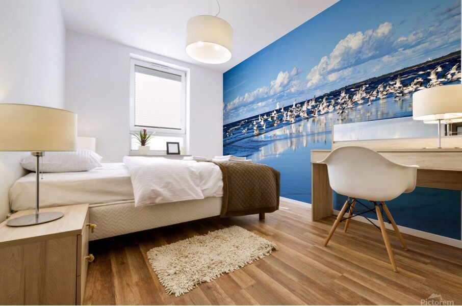 Birds Of The Blue    I Mural print