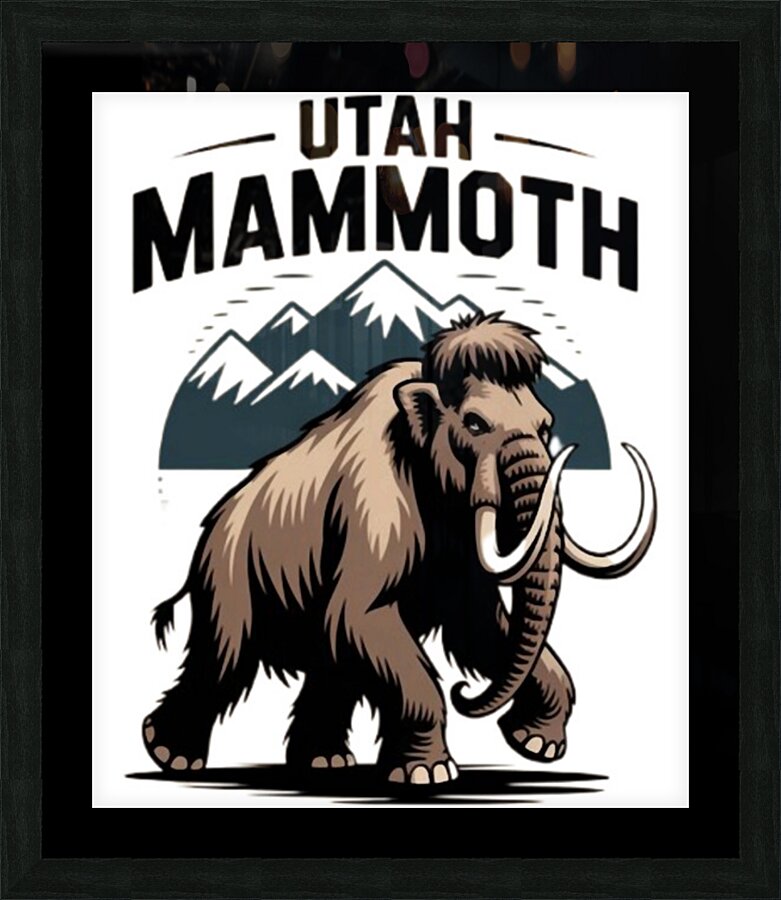 Utah Mammoth 32 Picture Frame print
