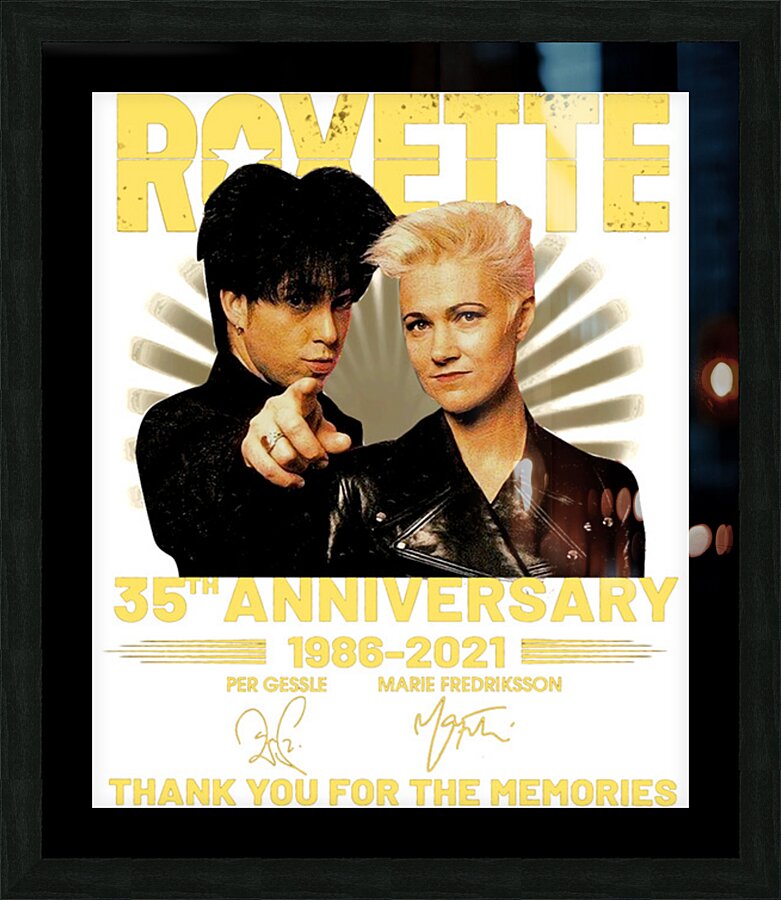 Roxette 36 Picture Frame print