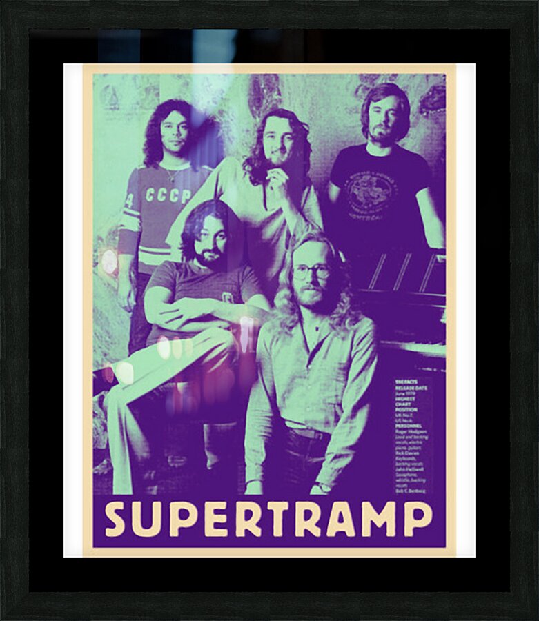 Supertramp 9 Picture Frame print