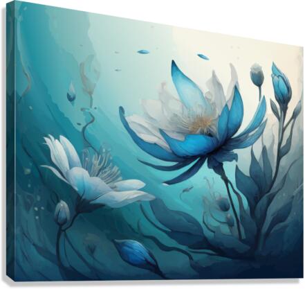 Fantasy Water Flowers Canvas Print