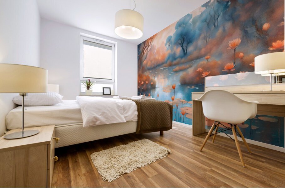 On the Pond 1 Mural print