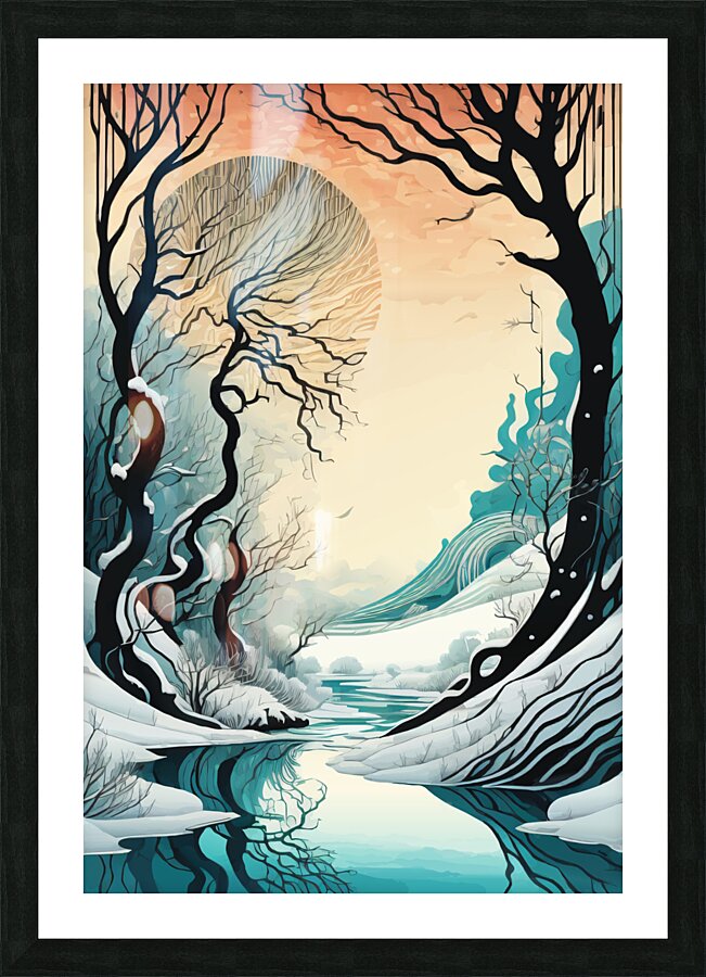 Surreal Romantic Landscape  Picture Frame print