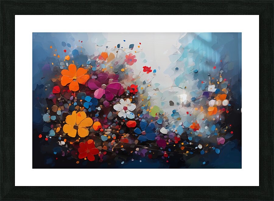 Fantasy Floral Abstract  Picture Frame print