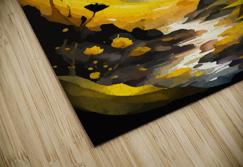 Yellow Flowers Fantasy Landscape   Gabriella David puzzle