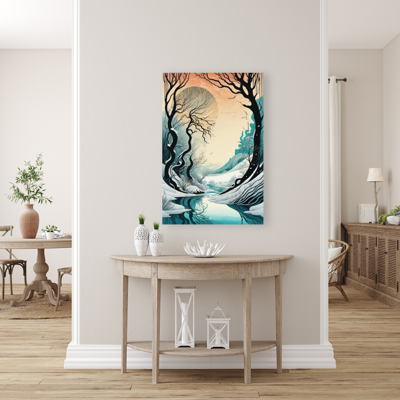 Surreal Romantic Landscape  Reproduction