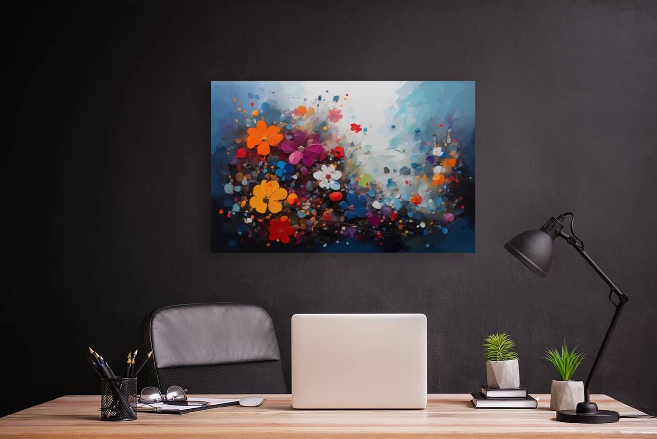 Fantasy Floral Abstract  Reproduction