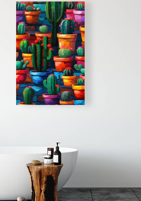 Cacti and lots of colorful things 3 by Gabriella David