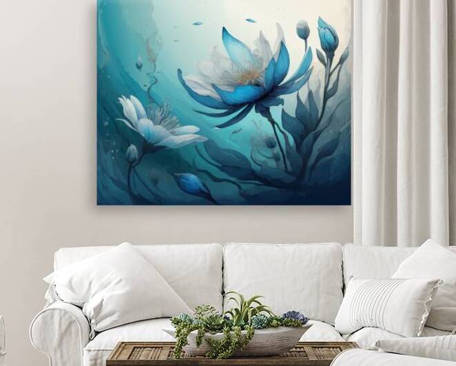 Fantasy Water Flowers Reproduction