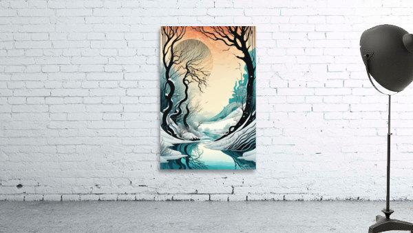 Surreal Romantic Landscape  Wall Preview