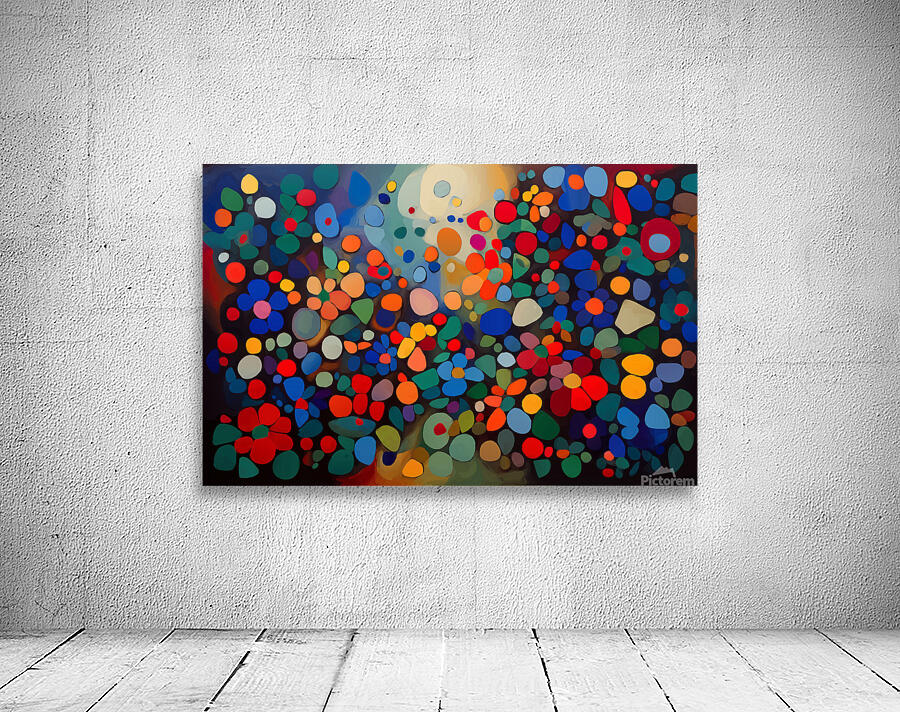 Colorful Stone Flower Abstract  Wall Preview