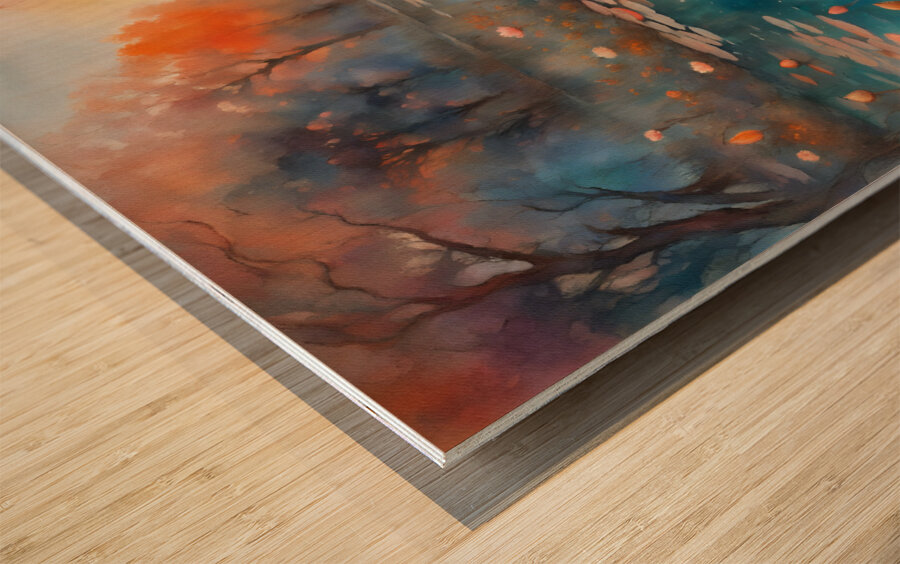 On the Pond 6 Wood print