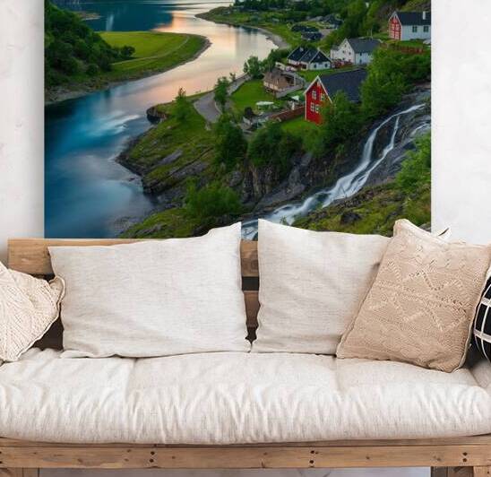  image of the Norwegian Flam region by waledxman