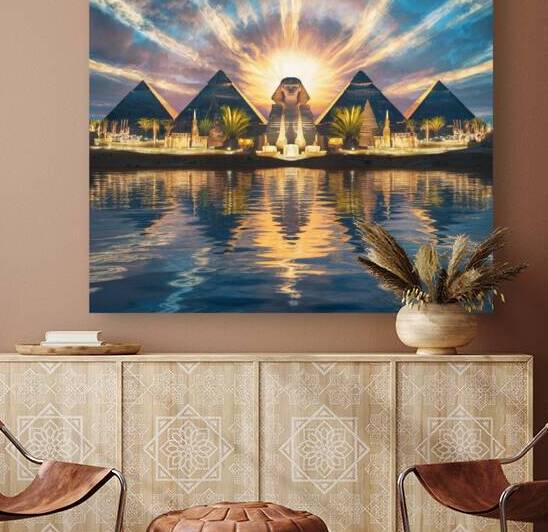 a mesmerizing 3d rendering of a serene egyptian  by waledxman