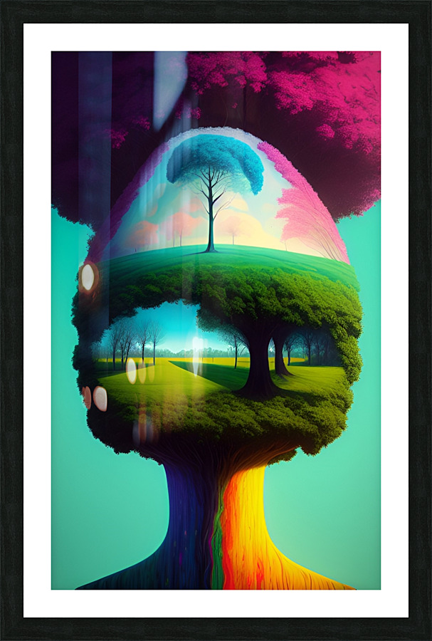FANTASY WORLD Picture Frame print