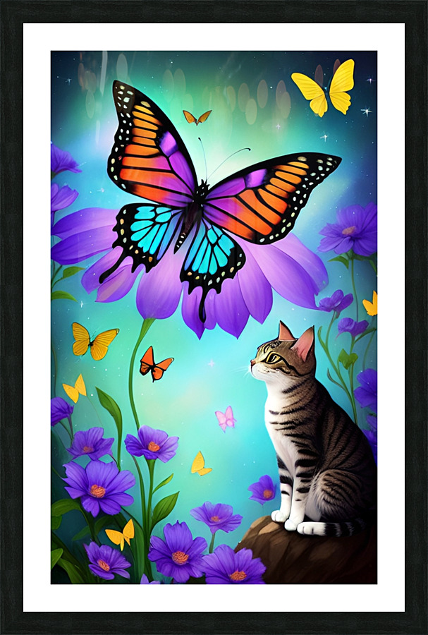 CAT Picture Frame print