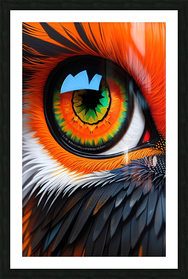 OWL EYE Picture Frame print