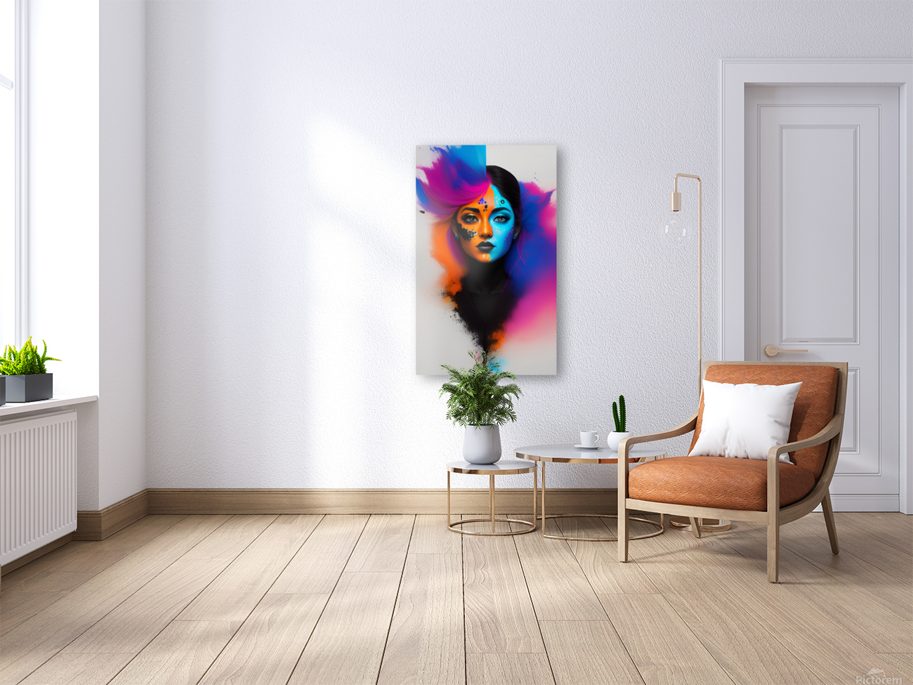 colorful paint Reproduction