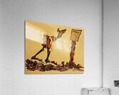 20221127 181637 creature reading sign Acrylic Print