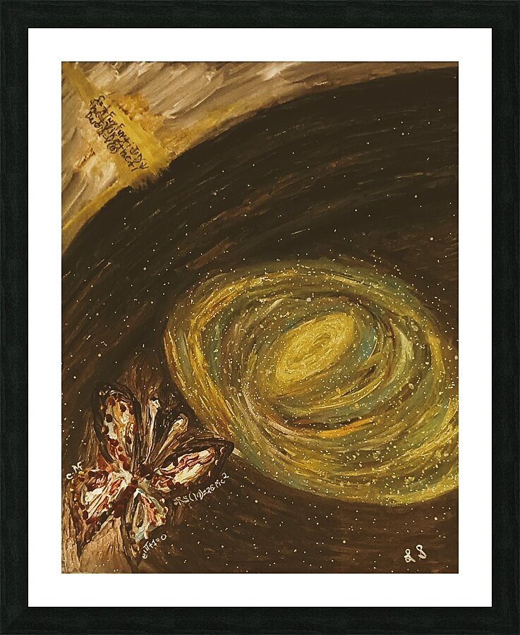 20240312 181327 Butterfly Space Picture Frame print