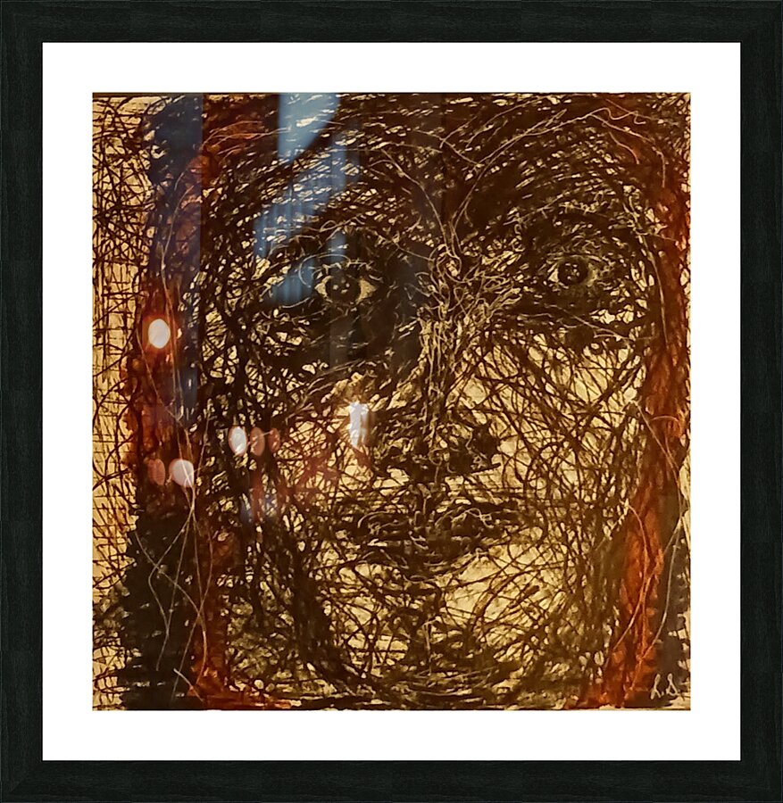 20240320 070822 She sees through web Picture Frame print