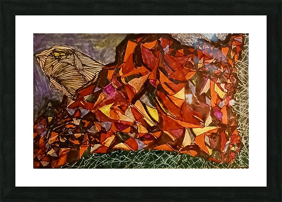 20240424 065216 sea snail emerges from shell Picture Frame print