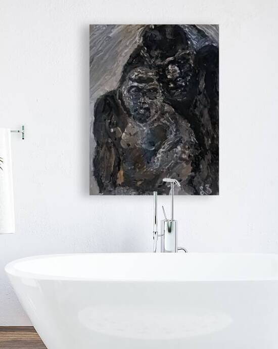 20241022 171530 Gorillas in love by Lawrence Silver Art