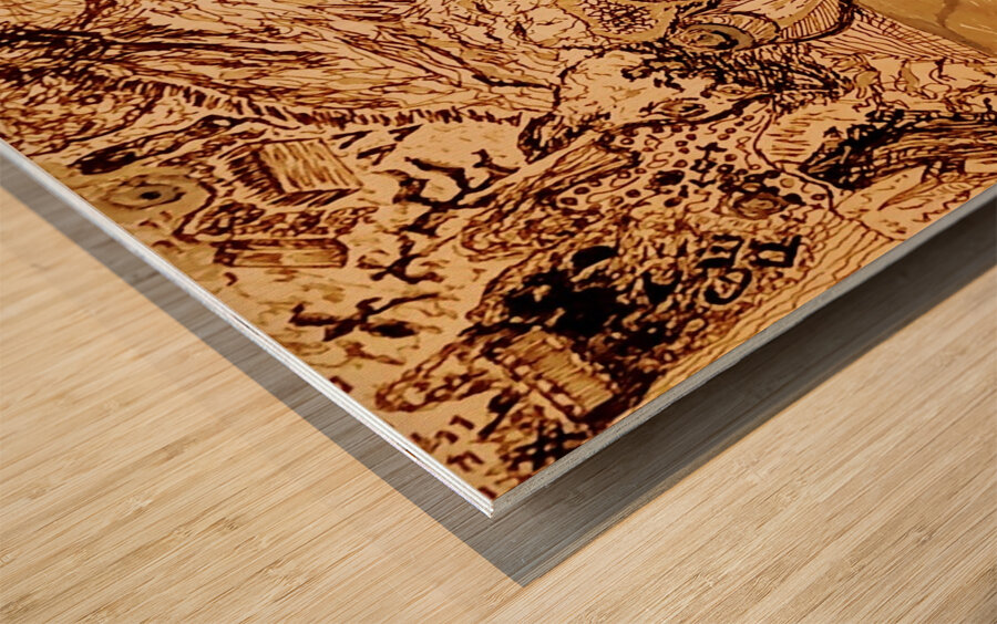 20240326 143918 complicated 4 points of view Wood print