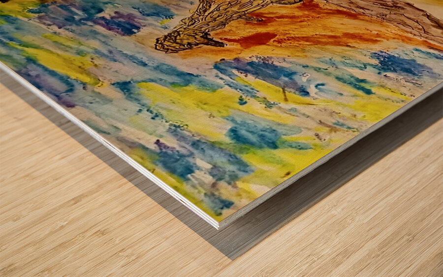 20221107 163510 Happy Creature Family Wood print