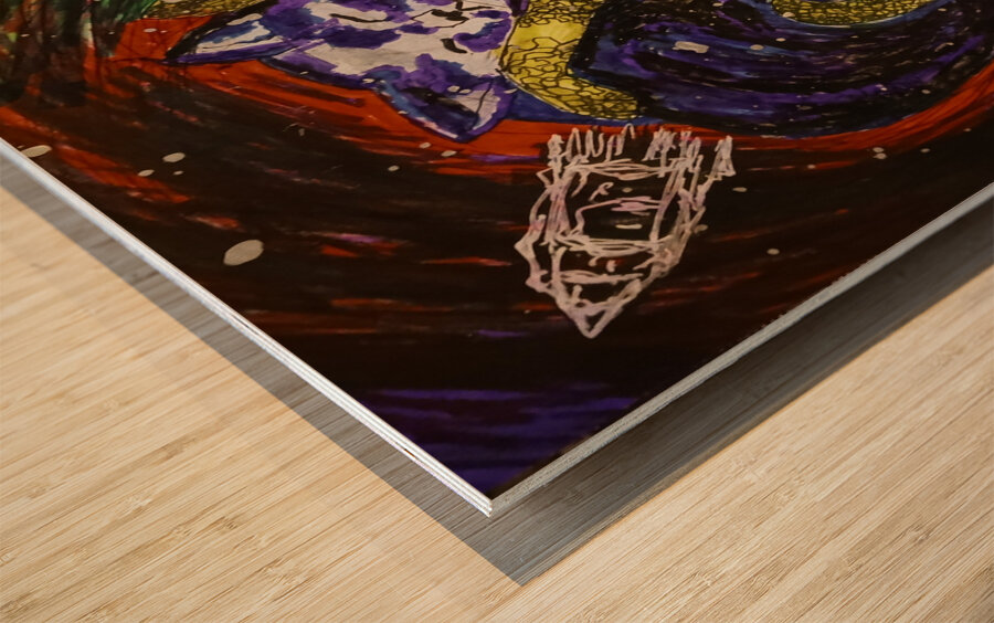 20240615 124338 Dreaming of going to outer space Wood print