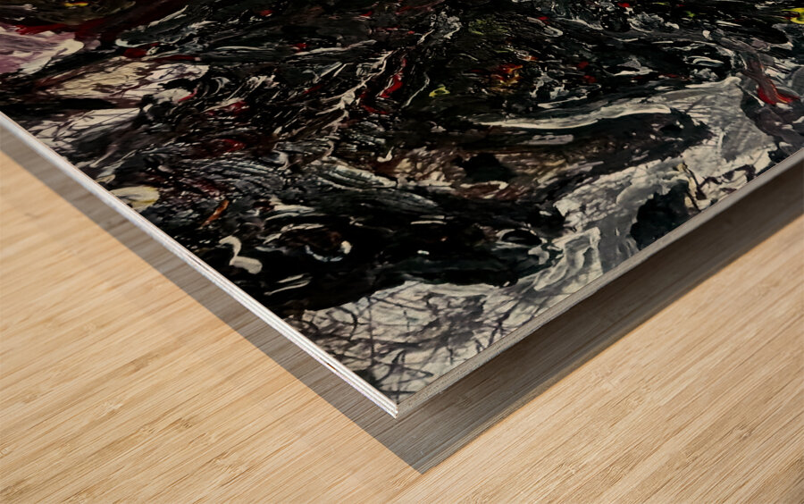 20250213 102442 Cowboys cutting the herd Wood print