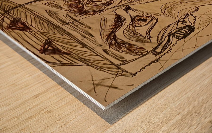 20250223 194822 Tuned in tuned out Wood print