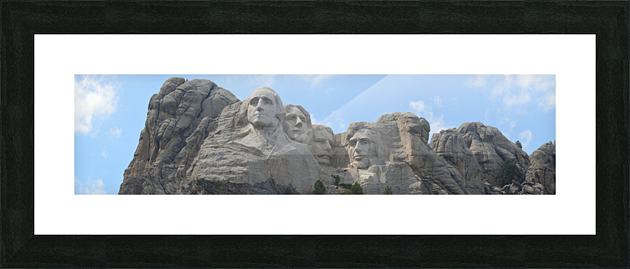 Mount Rushmore 2 4x1 Picture Frame print