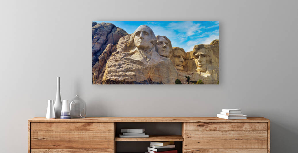 Mount Rushmore Panoramic View 2x1 Ratio by WorldHQPhotos