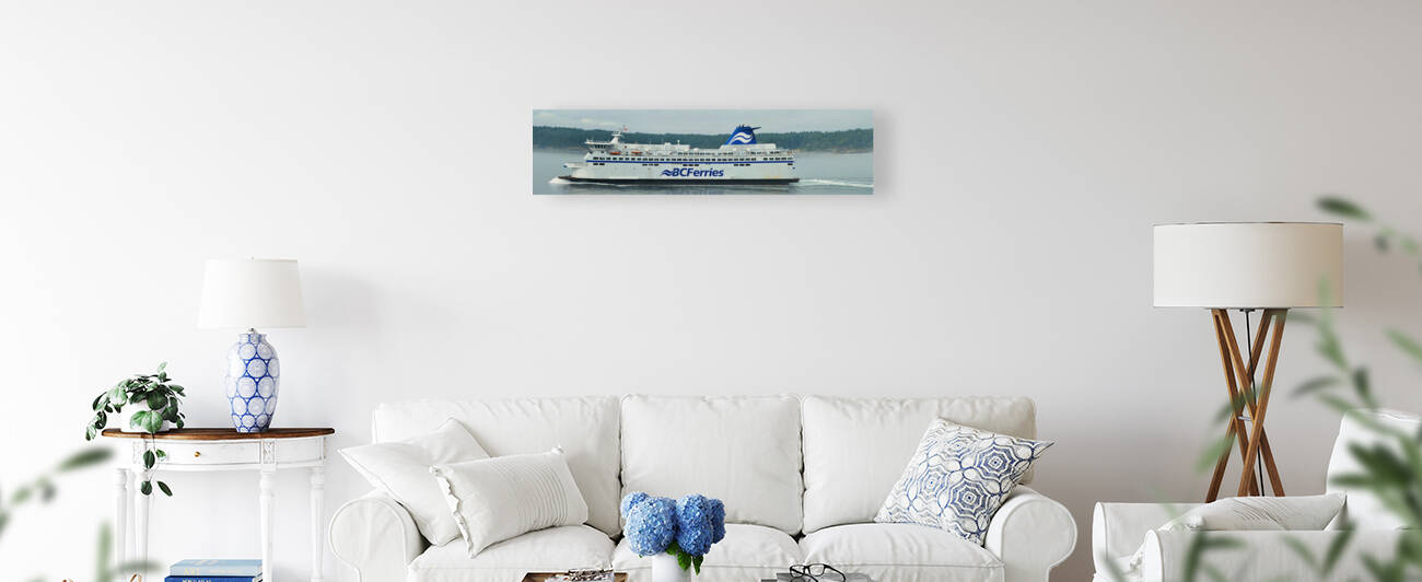 BC Ferry Panoramic Photo 4x1 Ratio by WorldHQPhotos