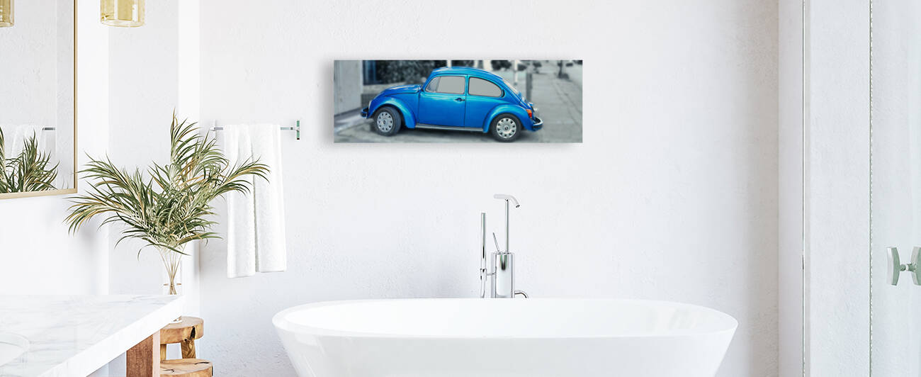Blue Volks Color Accents 3x1 Ratio by WorldHQPhotos