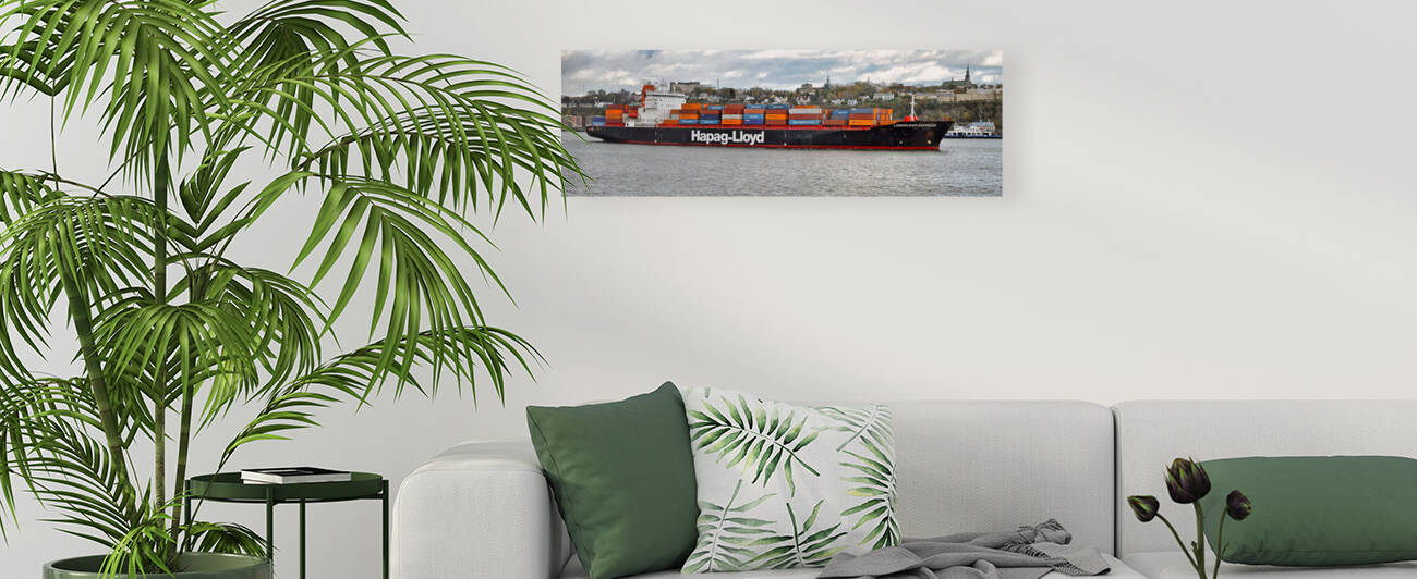 Lisbon Expi Express Container Ship 3x1  by WorldHQPhotos