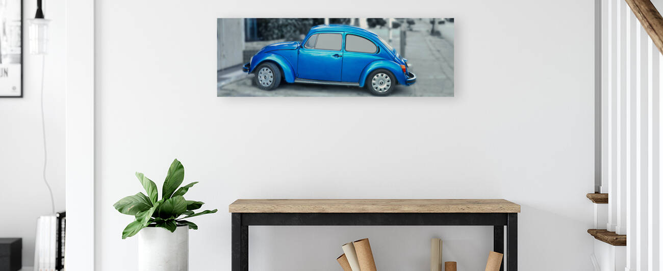 Blue Volks Color Accent 3x1 by WorldHQPhotos