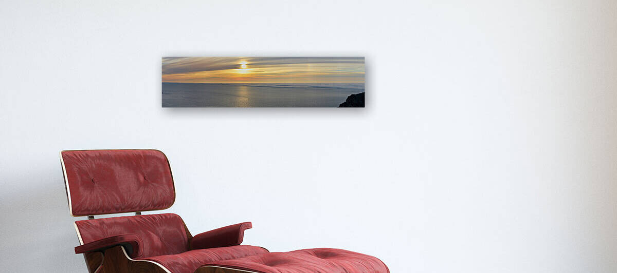 Midnight Sun Panoramic View 6 4x1 Ratio by WorldHQPhotos